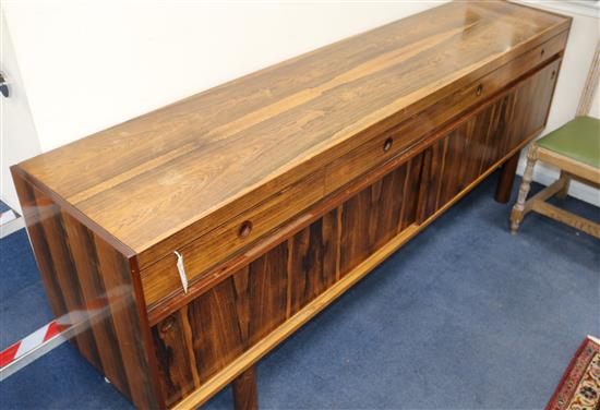 Robert Heritage for Archie Shine, a rosewood sideboard, W.211cm